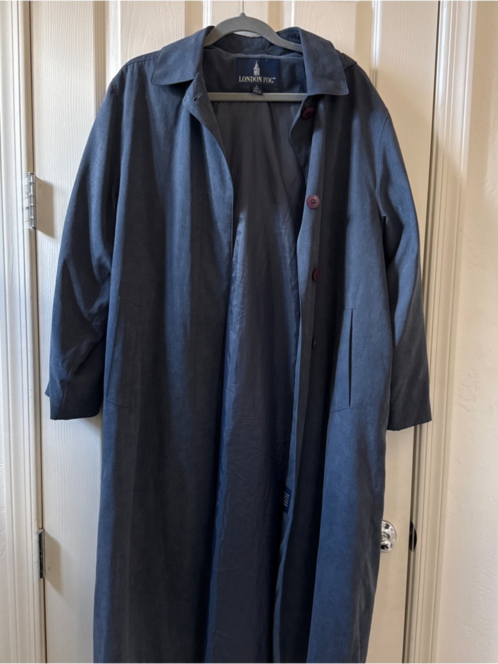 London Fog  | Light Navy | Trench Coat |  Women’s 8P